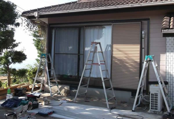 ガーデンルーム施工前